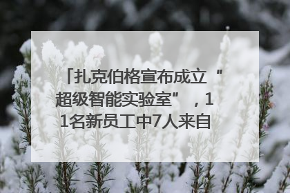 扎克伯格宣布成立“超级智能实验室”，11名新员工中7人来自OpenAI