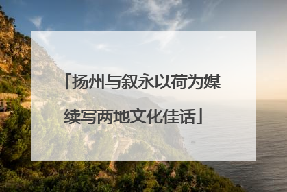 扬州与叙永以荷为媒续写两地文化佳话