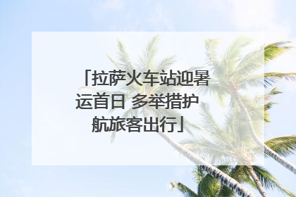 拉萨火车站迎暑运首日 多举措护航旅客出行