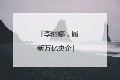 李丽娜，履新万亿央企