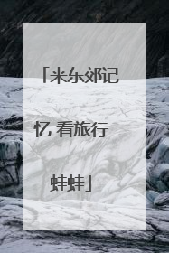 来东郊记忆 看旅行蛙蛙