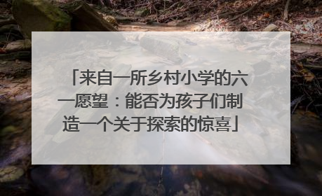 来自一所乡村小学的六一愿望：能否为孩子们制造一个关于探索的惊喜