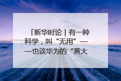 新华时论｜有一种科学，叫“无用”——也谈华为的“黄大年茶思屋”