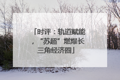时评：轨道赋能，“苏超”燃爆长三角经济圈