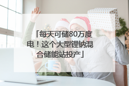 每天可储80万度电！这个大型锂钠混合储能站投产