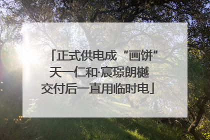 正式供电成“画饼” 天一仁和·宸璟朗樾交付后一直用临时电