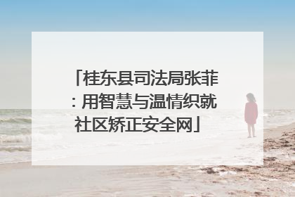 桂东县司法局张菲：用智慧与温情织就社区矫正安全网