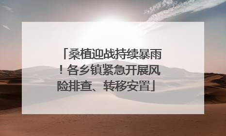 桑植迎战持续暴雨！各乡镇紧急开展风险排查、转移安置