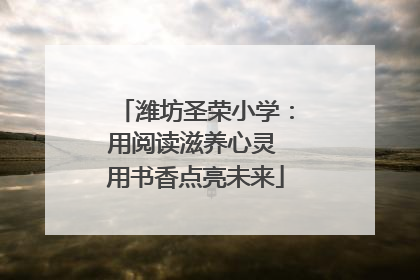 潍坊圣荣小学：用阅读滋养心灵 用书香点亮未来