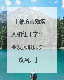 潍坊市残疾人和红十字事业发展联席会议召开
