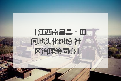 江西南昌县：田间地头化纠纷 社区治理绘同心
