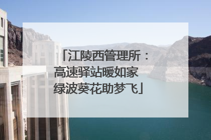 江陵西管理所：高速驿站暖如家 绿波葵花助梦飞