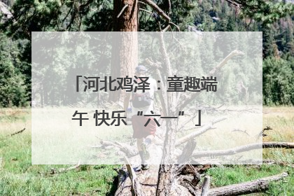 河北鸡泽：童趣端午 快乐“六一”