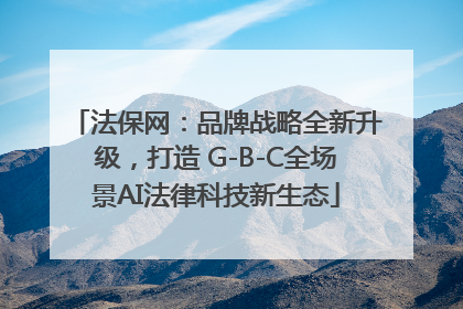 法保网：品牌战略全新升级，打造 G-B-C全场景AI法律科技新生态