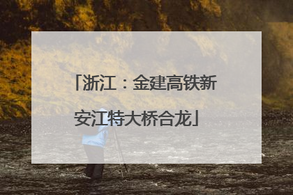 浙江：金建高铁新安江特大桥合龙