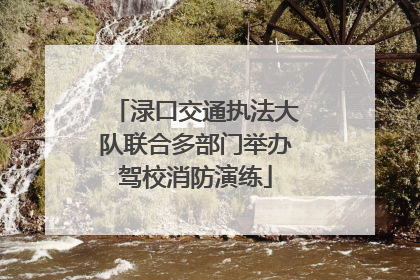 渌口交通执法大队联合多部门举办驾校消防演练