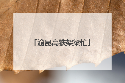 渝昆高铁架梁忙