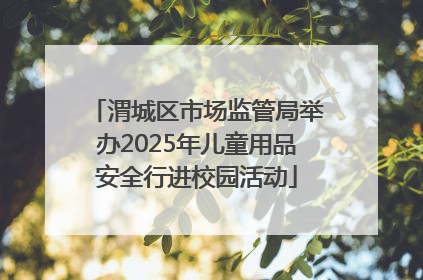 渭城区市场监管局举办2025年儿童用品安全行进校园活动