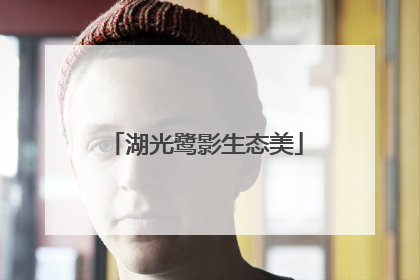 湖光鹭影生态美