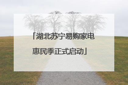湖北苏宁易购家电惠民季正式启动