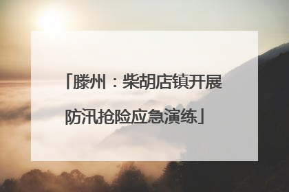 滕州：柴胡店镇开展防汛抢险应急演练