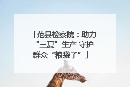 范县检察院：助力“三夏”生产 守护群众“粮袋子”