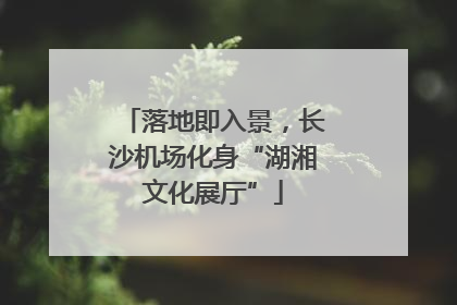 落地即入景，长沙机场化身“湖湘文化展厅”