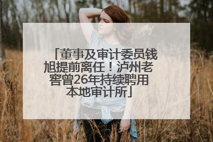 董事及审计委员钱旭提前离任！泸州老窖曾26年持续聘用本地审计所
