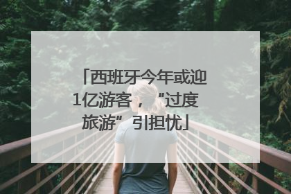 西班牙今年或迎1亿游客，“过度旅游”引担忧