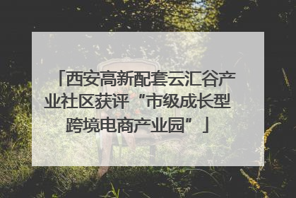 西安高新配套云汇谷产业社区获评“市级成长型跨境电商产业园”
