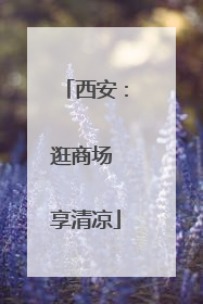 西安：逛商场 享清凉