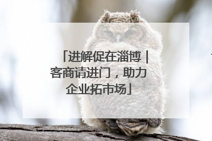 进解促在淄博｜客商请进门，助力企业拓市场