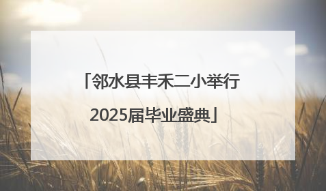邻水县丰禾二小举行2025届毕业盛典