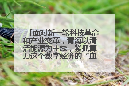 面对新一轮科技革命和产业变革，青海以清洁能源为主线，紧抓算力这个数字经济的“血液”、科技主权的“筹码”、产业升级的“杠杆”、绿色转型的“支点”，勇于撬动国家“双碳”战略、“东数西算”工程重大发展新机遇
