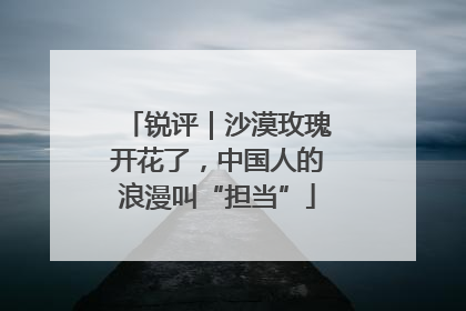 锐评｜沙漠玫瑰开花了，中国人的浪漫叫“担当”