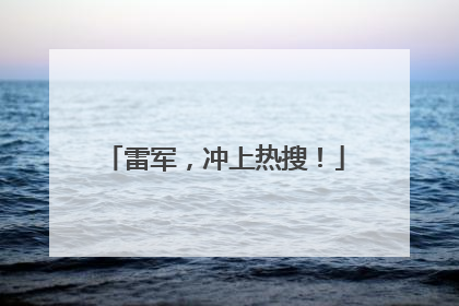 雷军，冲上热搜！