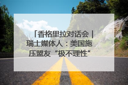 香格里拉对话会｜瑞士媒体人：美国施压盟友“极不理性” 欧洲国家无意与中国“脱钩断链”