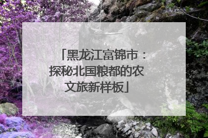 黑龙江富锦市：探秘北国粮都的农文旅新样板