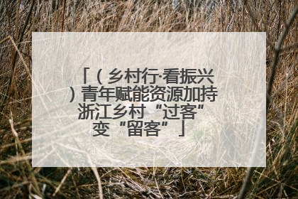 （乡村行·看振兴）青年赋能资源加持 浙江乡村“过客”变“留客”