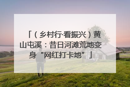 （乡村行·看振兴）黄山屯溪：昔日河滩荒地变身“网红打卡地”