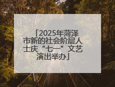 2025年菏泽市新的社会阶层人士庆“七一”文艺演出举办