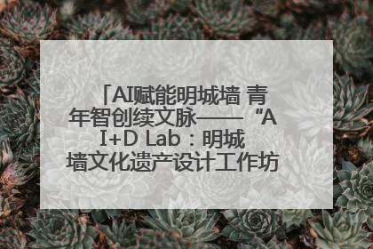 AI赋能明城墙 青年智创续文脉——“AI+D Lab：明城墙文化遗产设计工作坊”在南京开营