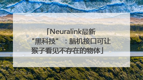 Neuralink最新“黑科技”：脑机接口可让猴子看见不存在的物体